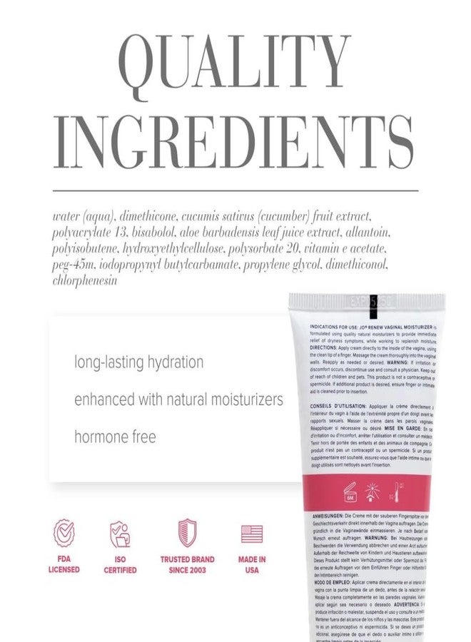 JO Renew Vaginal Moisturizer 4oz Tube - Image 2
